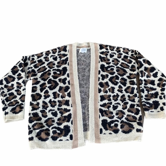 Anthropologie Line and Dot Luella Leopard Cardigan - Picture 4 of 9
